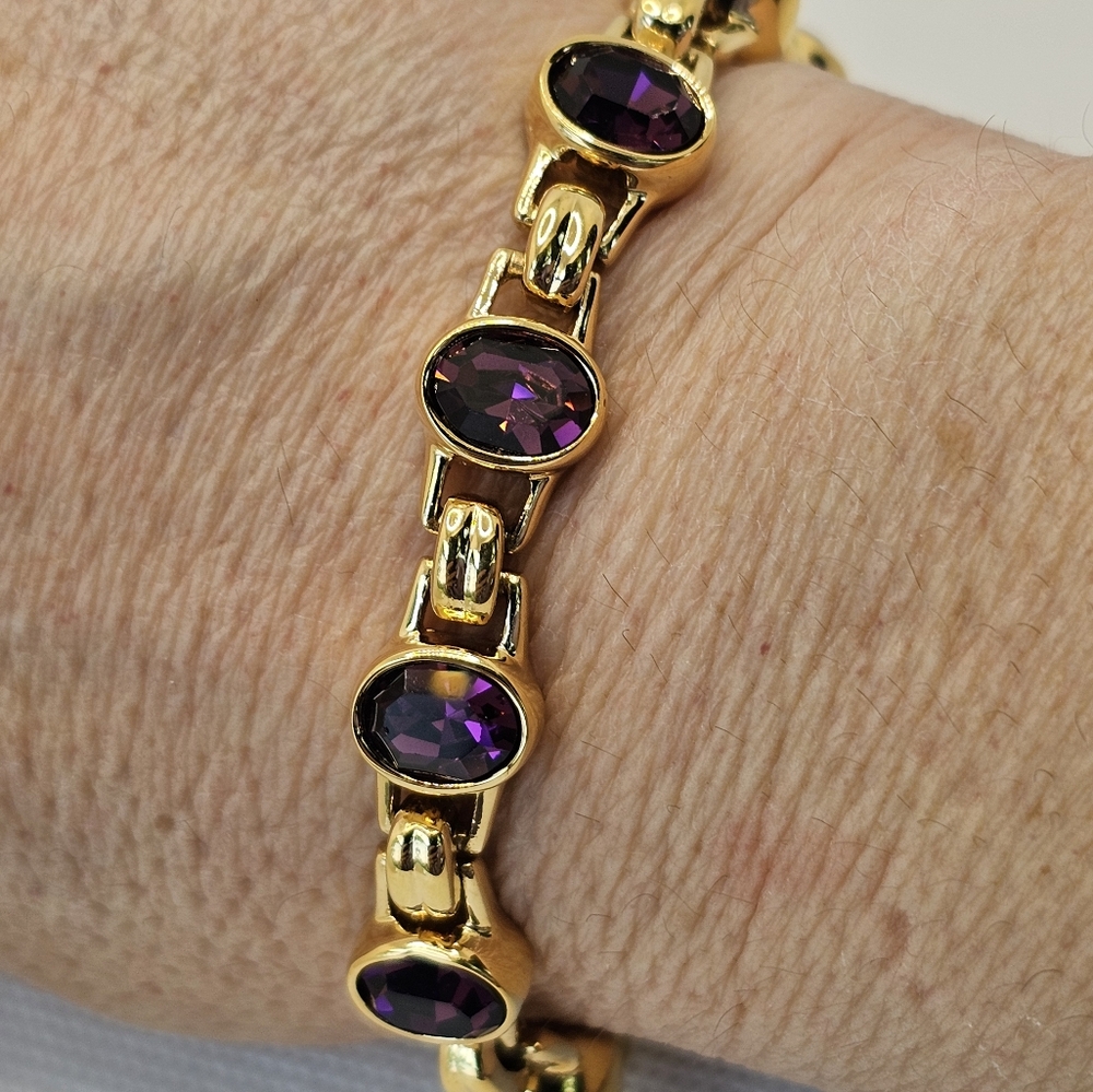 Authentic Vintage Swavorski Crystal Bracelet - Picture 5 of 8